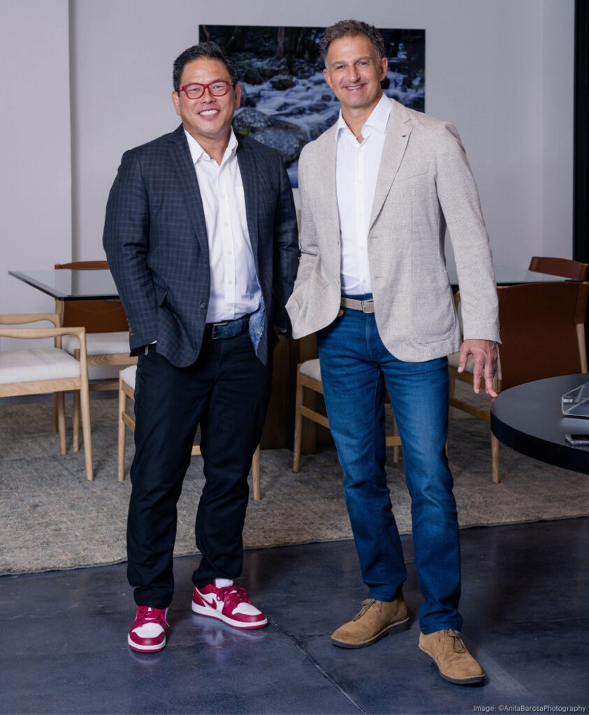 Sereno Co-Founders Ryan Iwanaga, Chief Experience Officer (left) and Chris Trapani, CEO (right)